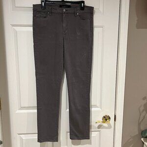 Calvin Klein Jeans - Charcoal Gray, Cotton/Viscose, Size 12, Straight Leg